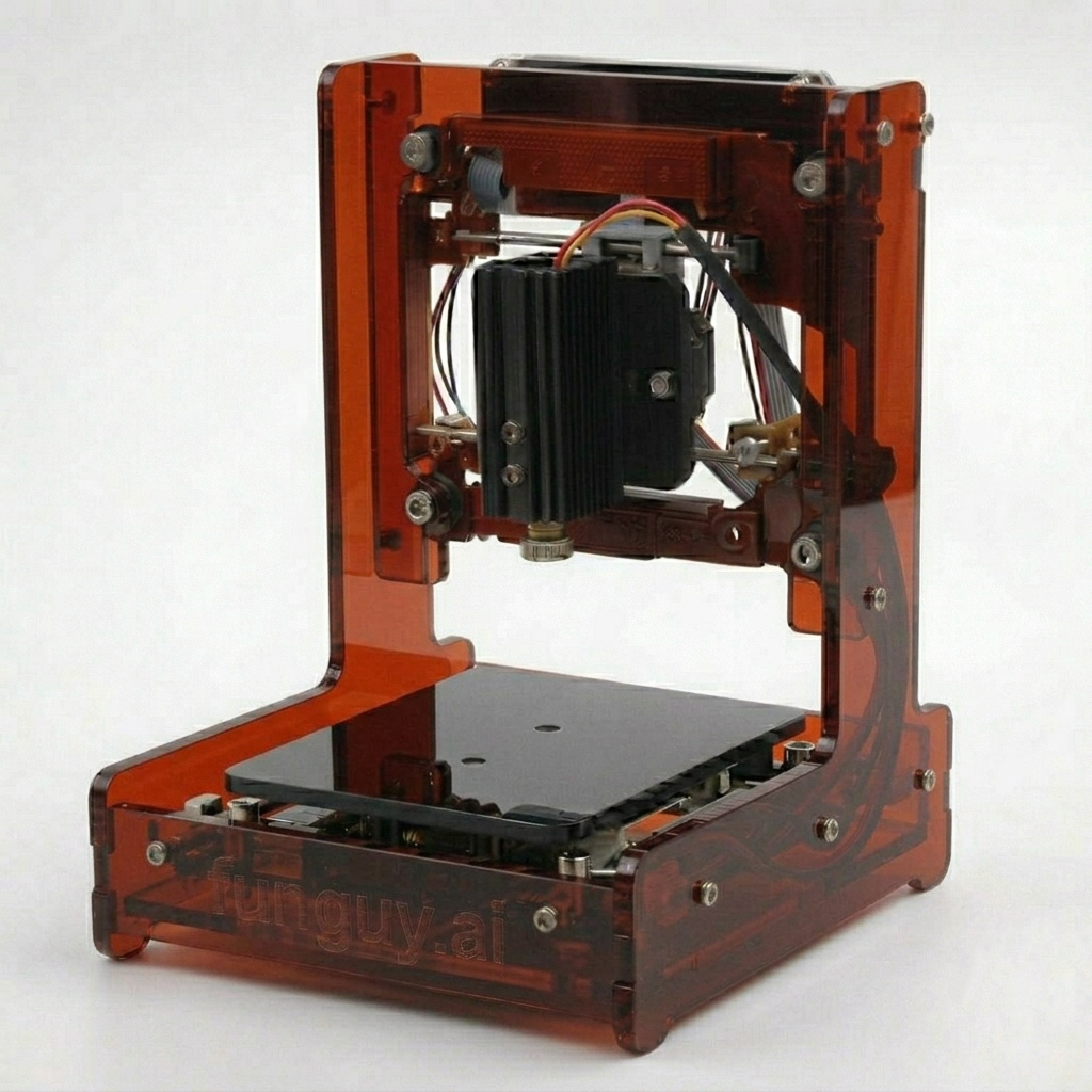 Amber red acrylic enclosure